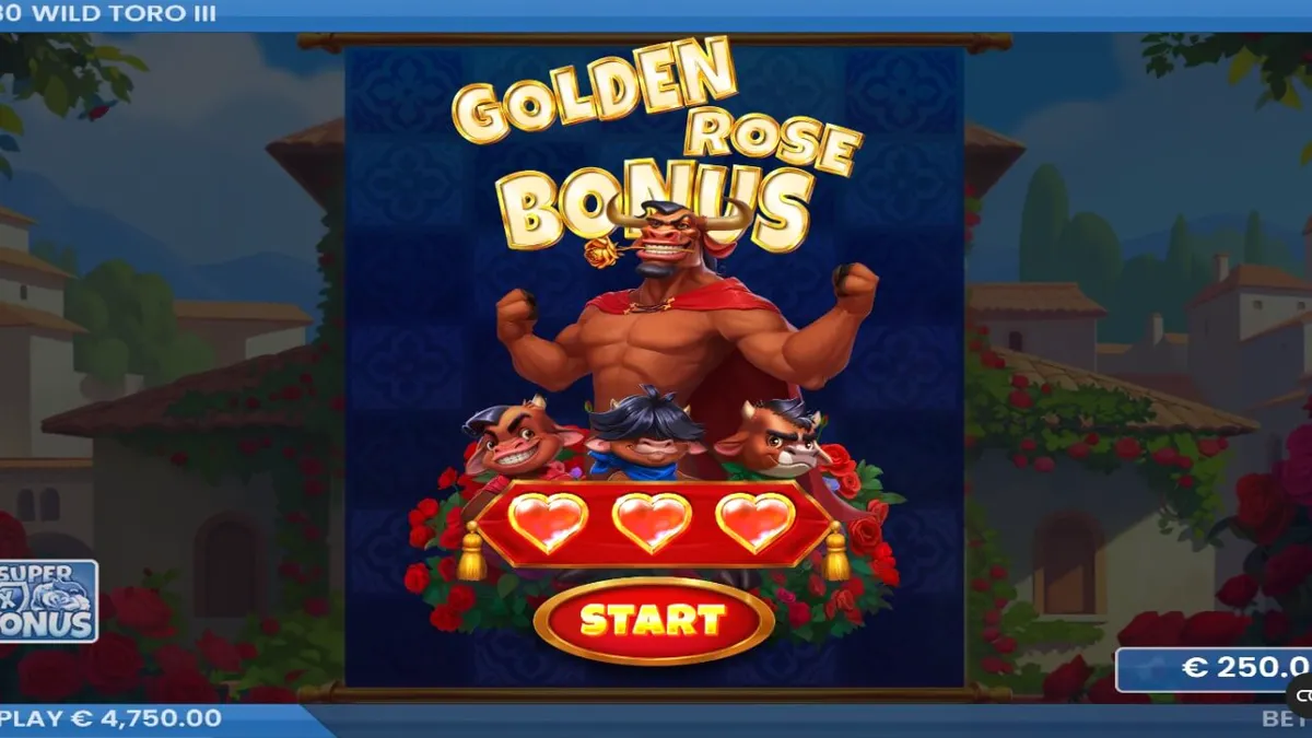 Toro dan Matador dalam aksi di slot Wild Toro 3