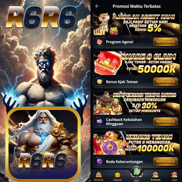 R6R6 Bonus Member Baru 100%